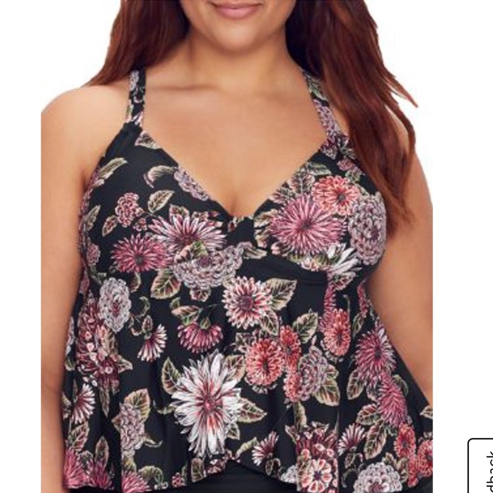 Raisins Curve Womens PlusWild Romance Atlantic Top